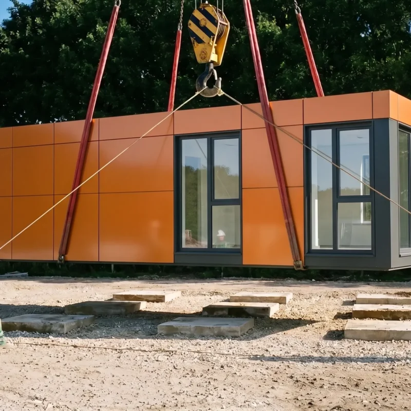 Installation d’un bâtiment modulaire