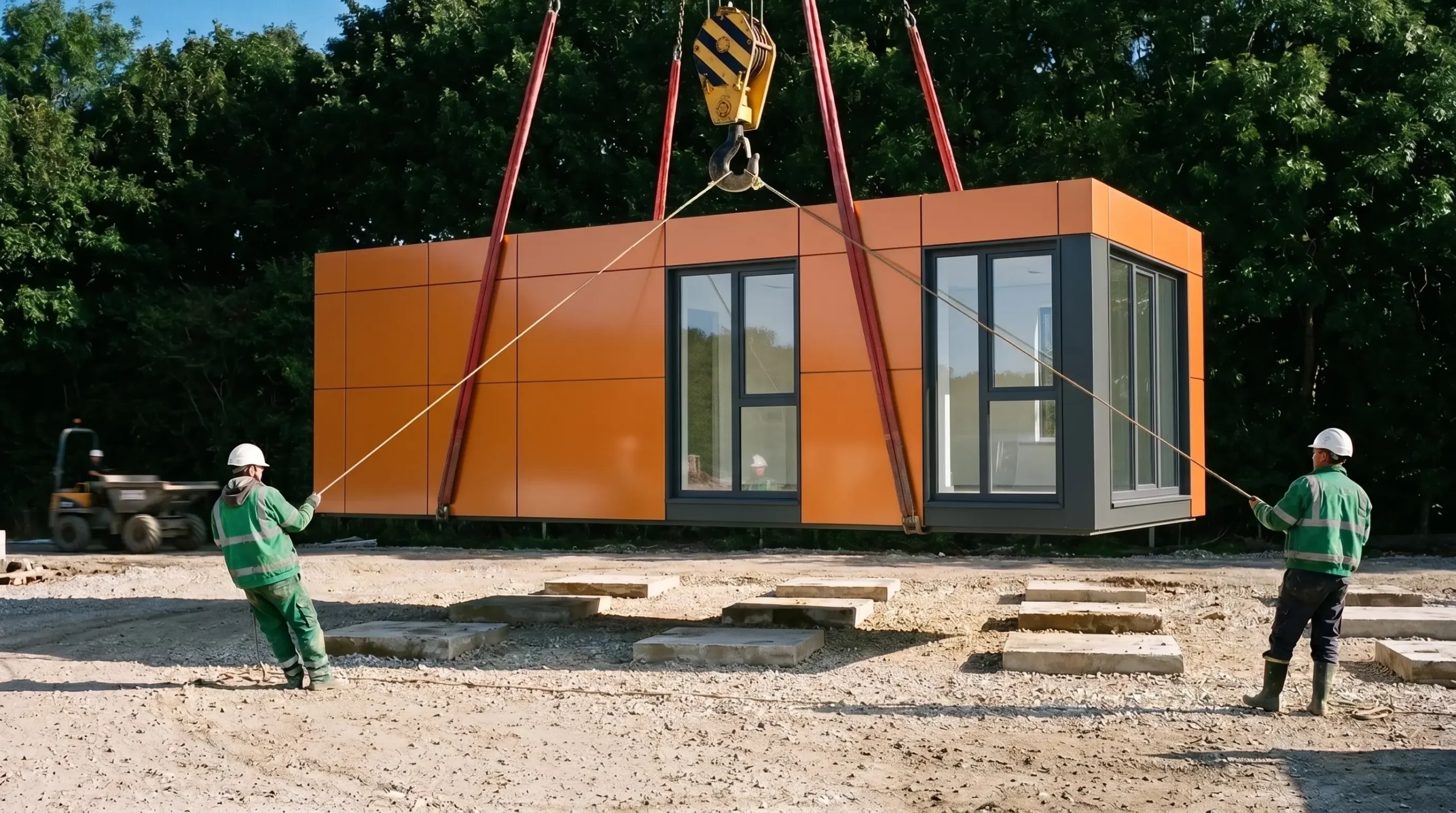 Installation d’un bâtiment modulaire